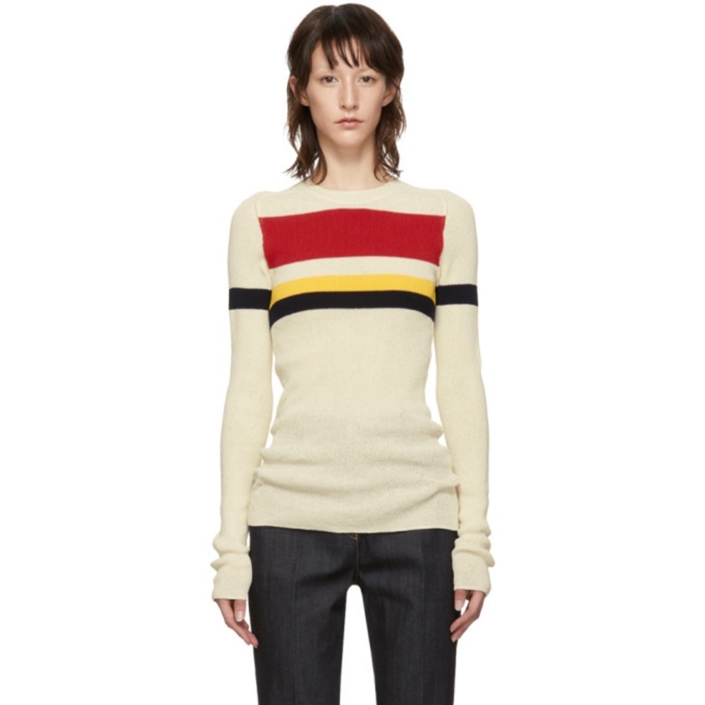 VICTORIA BECKHAM striped sweater top